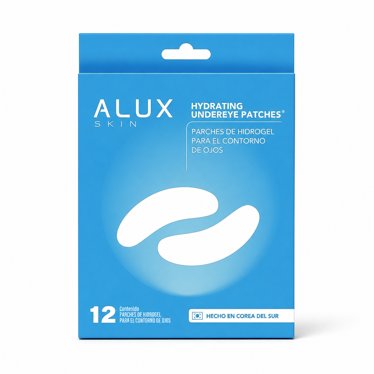 Alux Skin Parches de Hidrogel para Ojeras - Cafeína y Péptidos, 6 pares